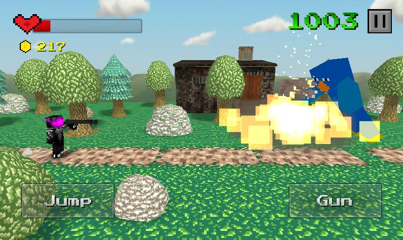 Pixel Run and Shoot