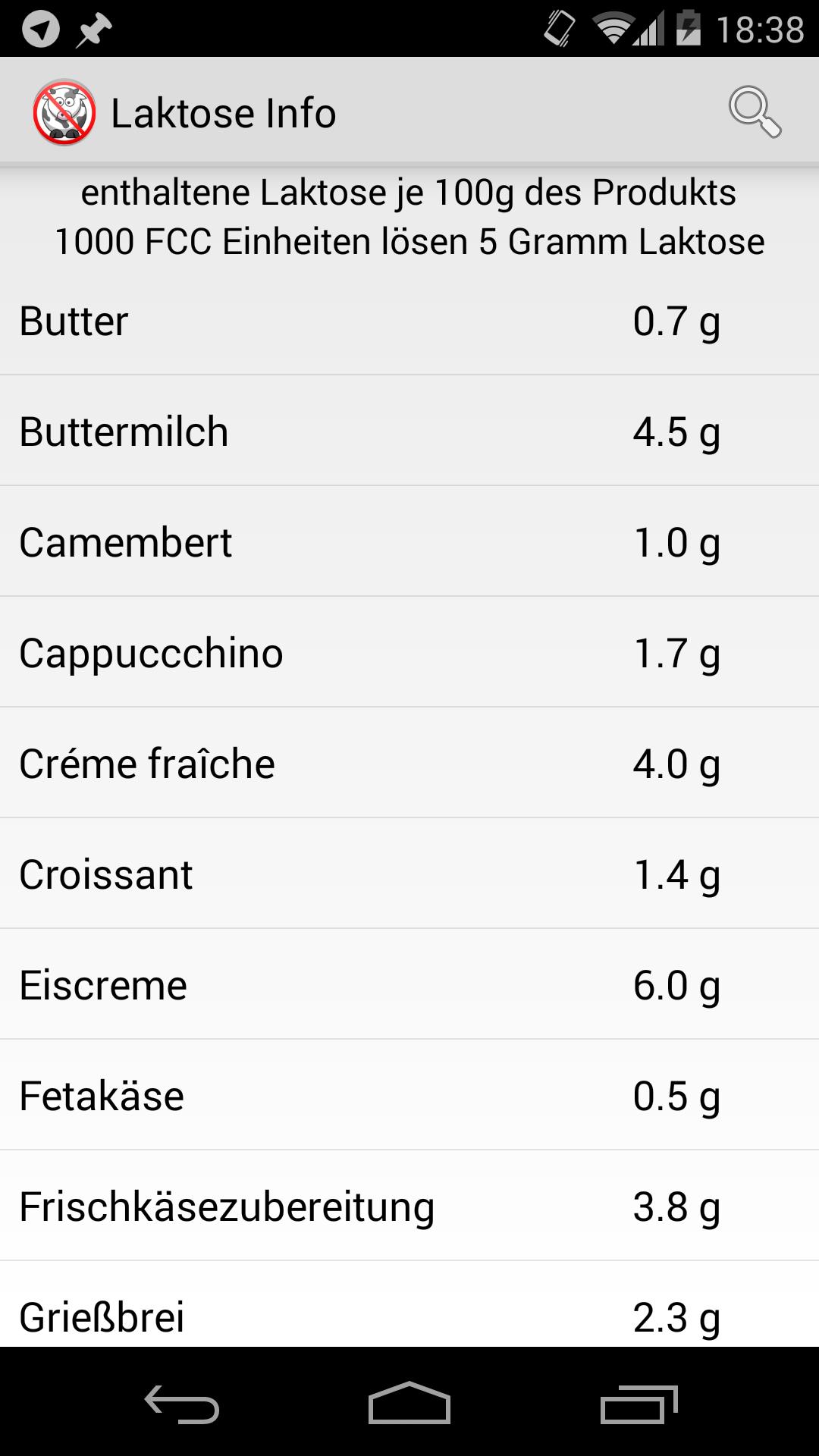Laktose Info