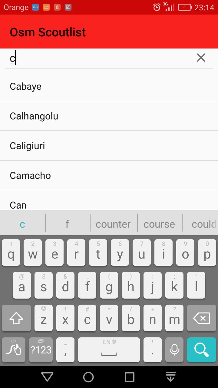 OSM Scoutlist