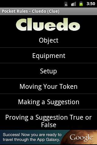 Pocket Rules - Cluedo (Clue)