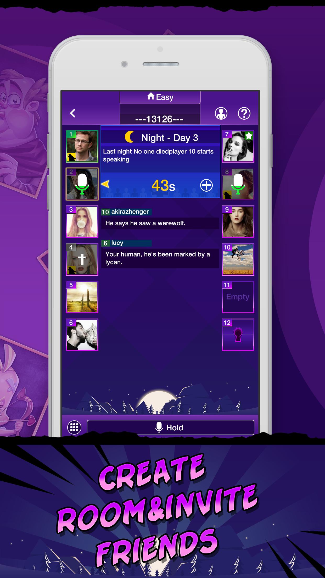 Werewolf Mafia-Voice Chat Game