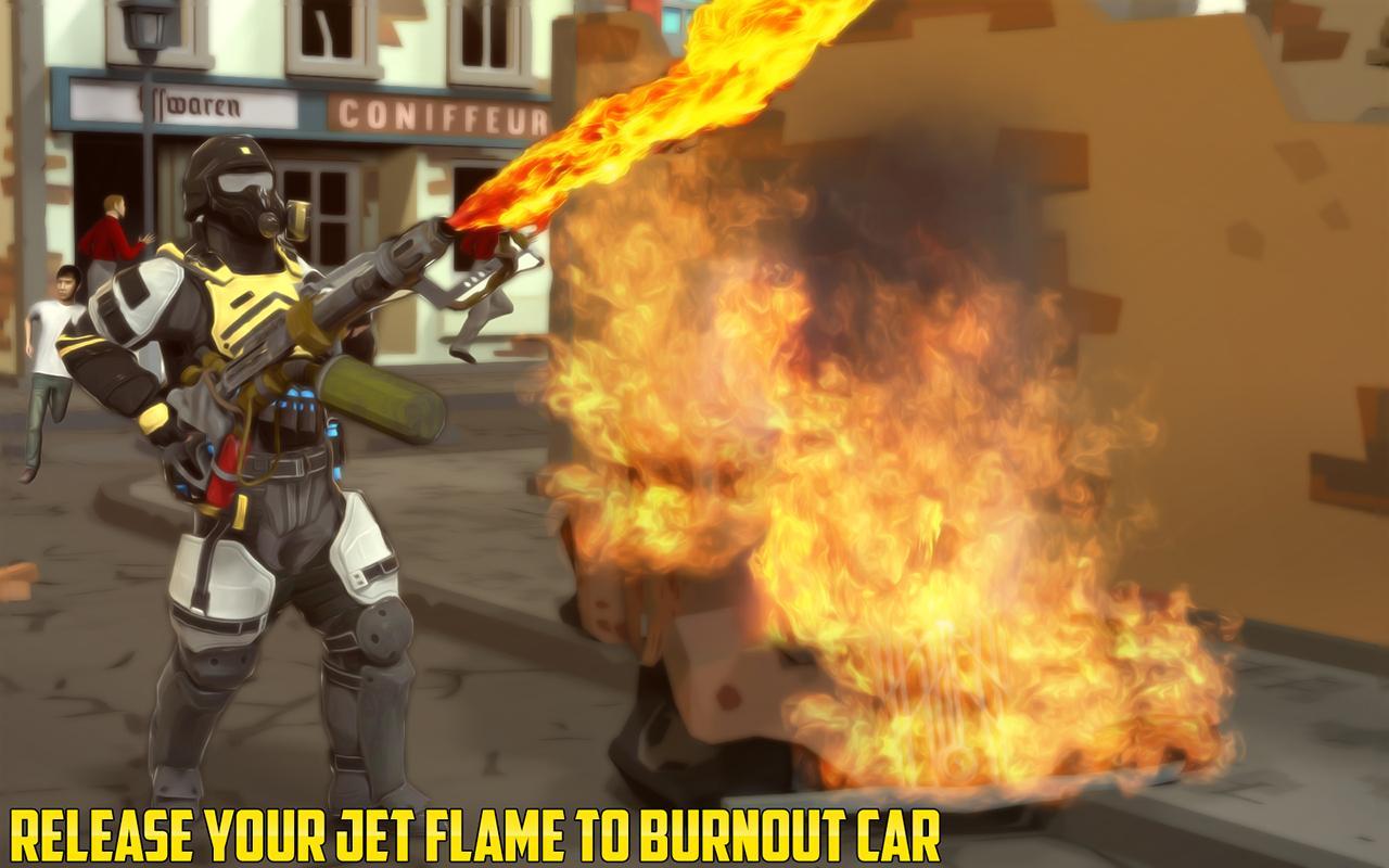 Flame Thrower City Survival Si