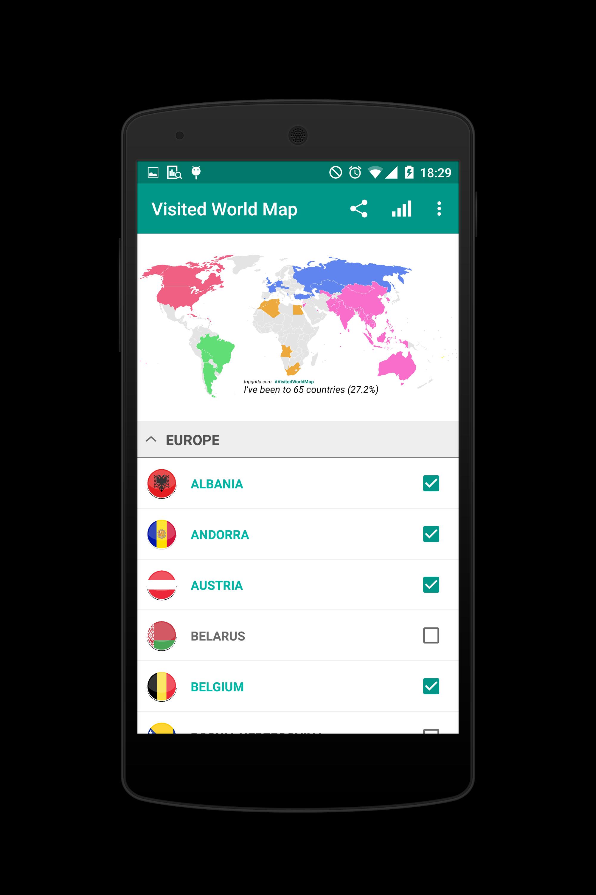 Visited World Map