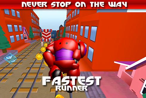 3D Subway Big Robot Run