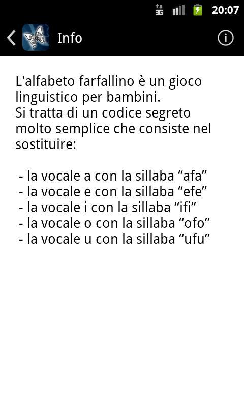 Alfabeto Farfallino