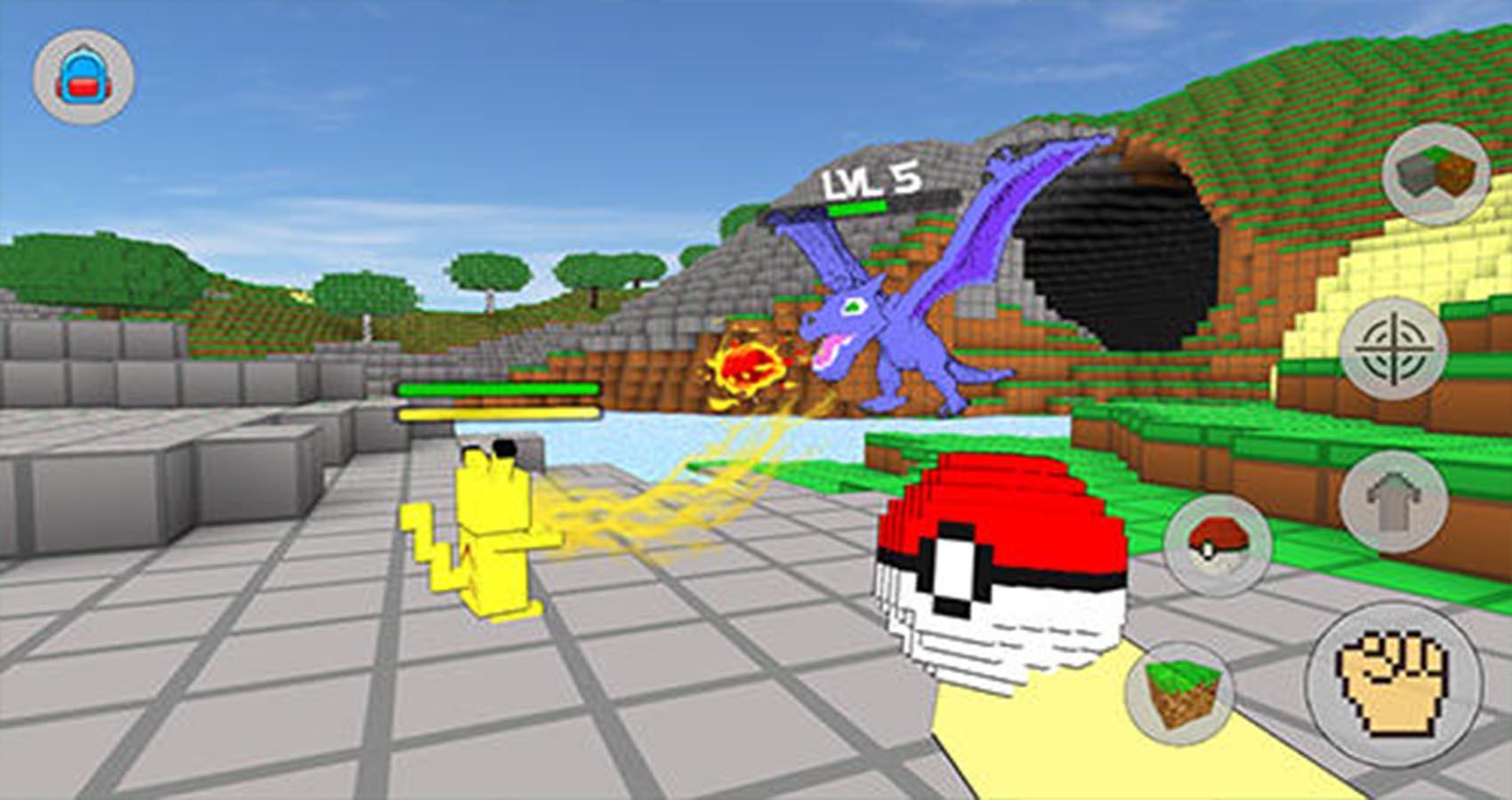 Cube craft go:Pixelmon mod battle