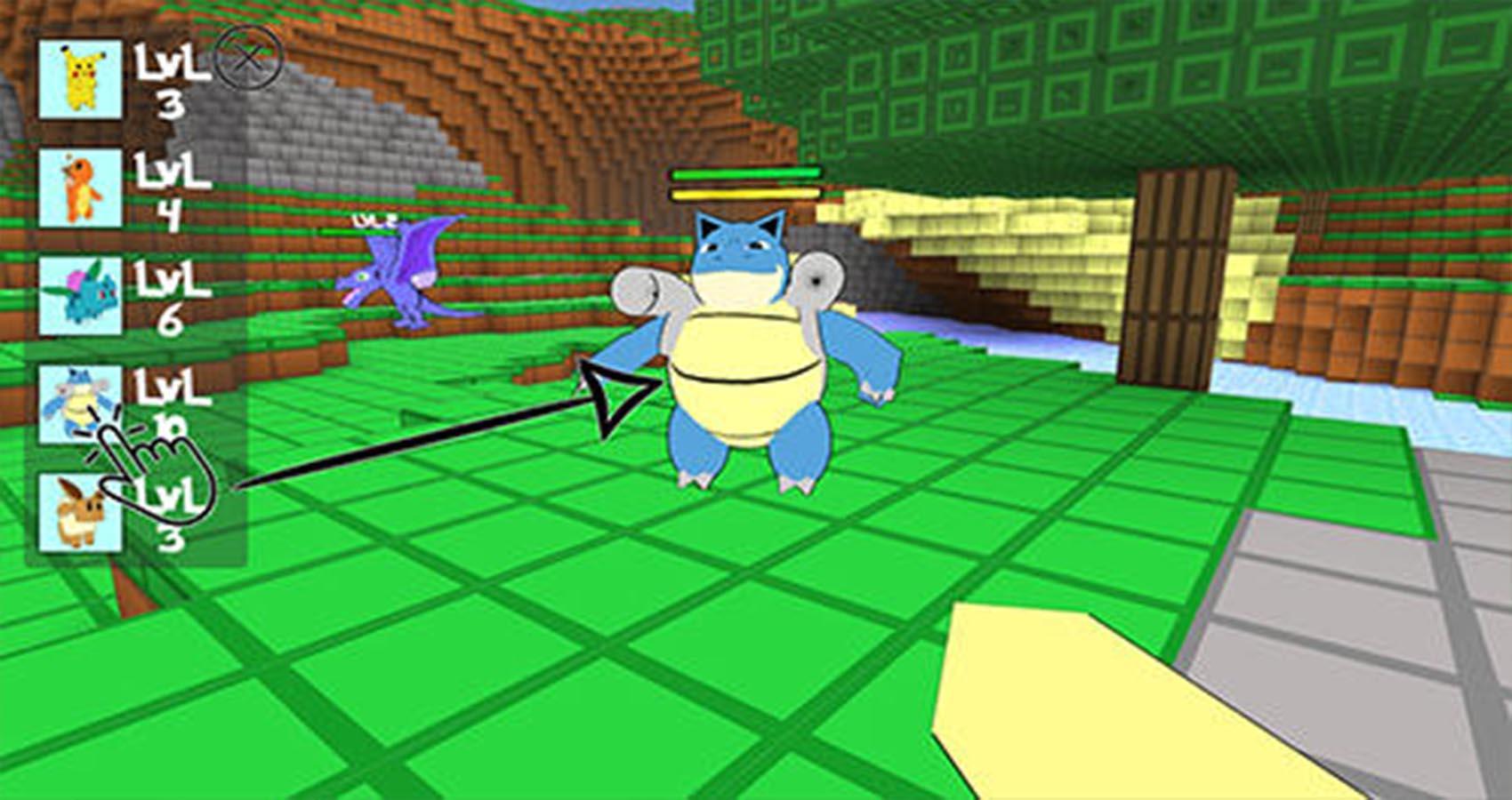 Cube craft go:Pixelmon mod battle