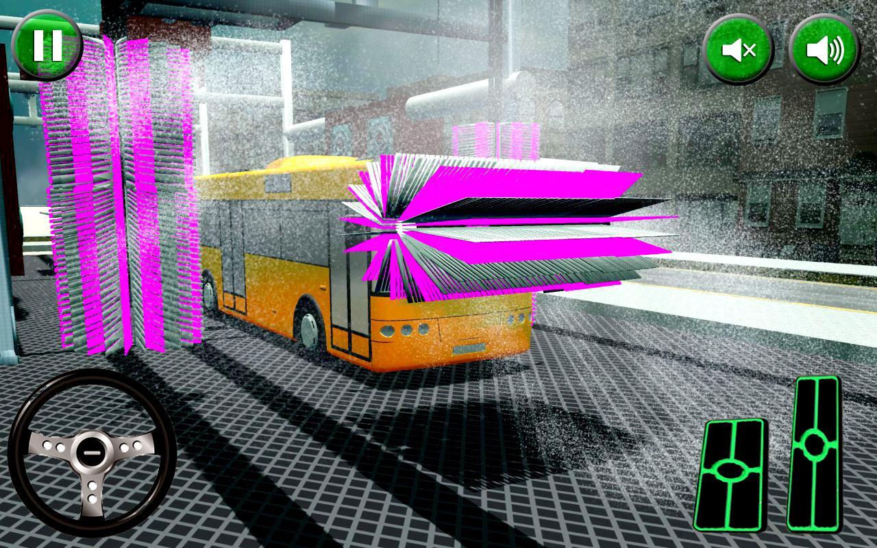 Modern Bus Wash Car Mechanic
