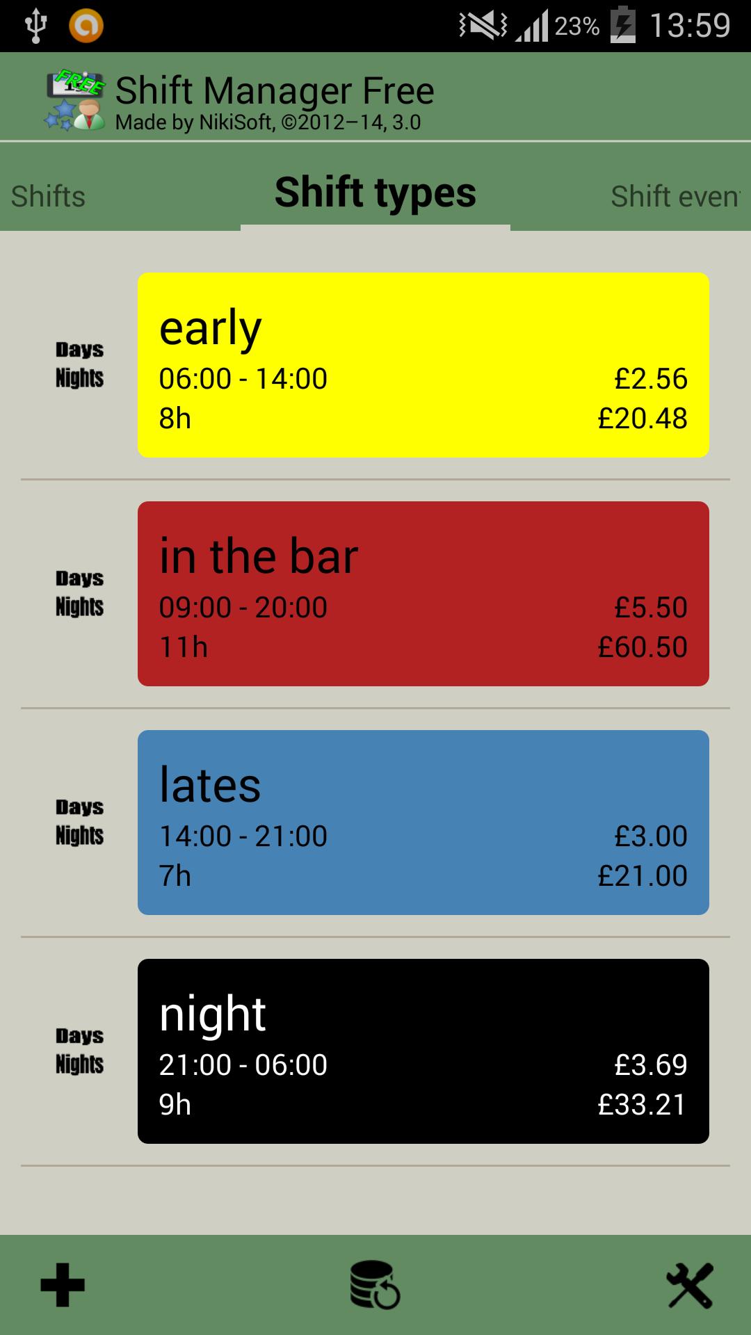 Shift Manager Free