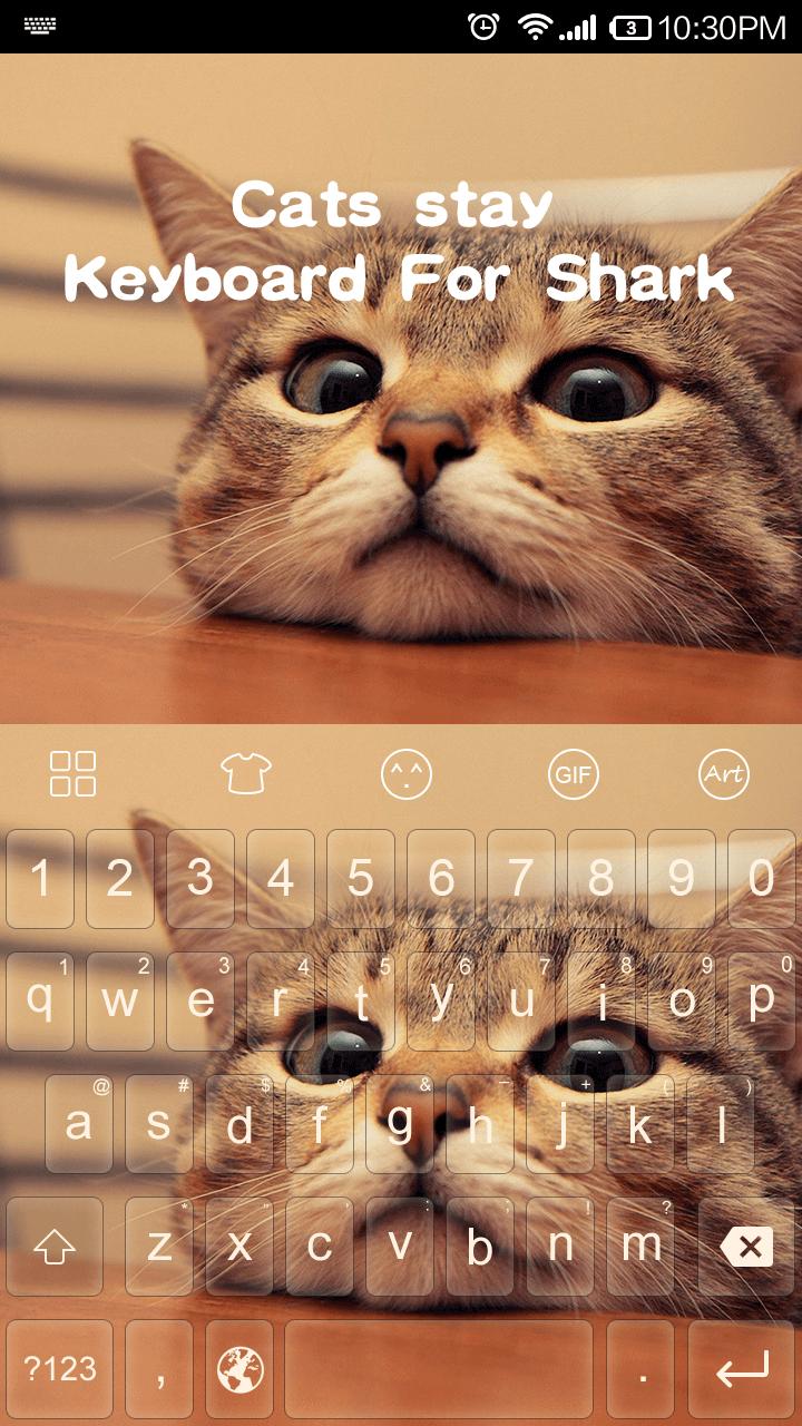 Emoji Keyboard-Cats stay