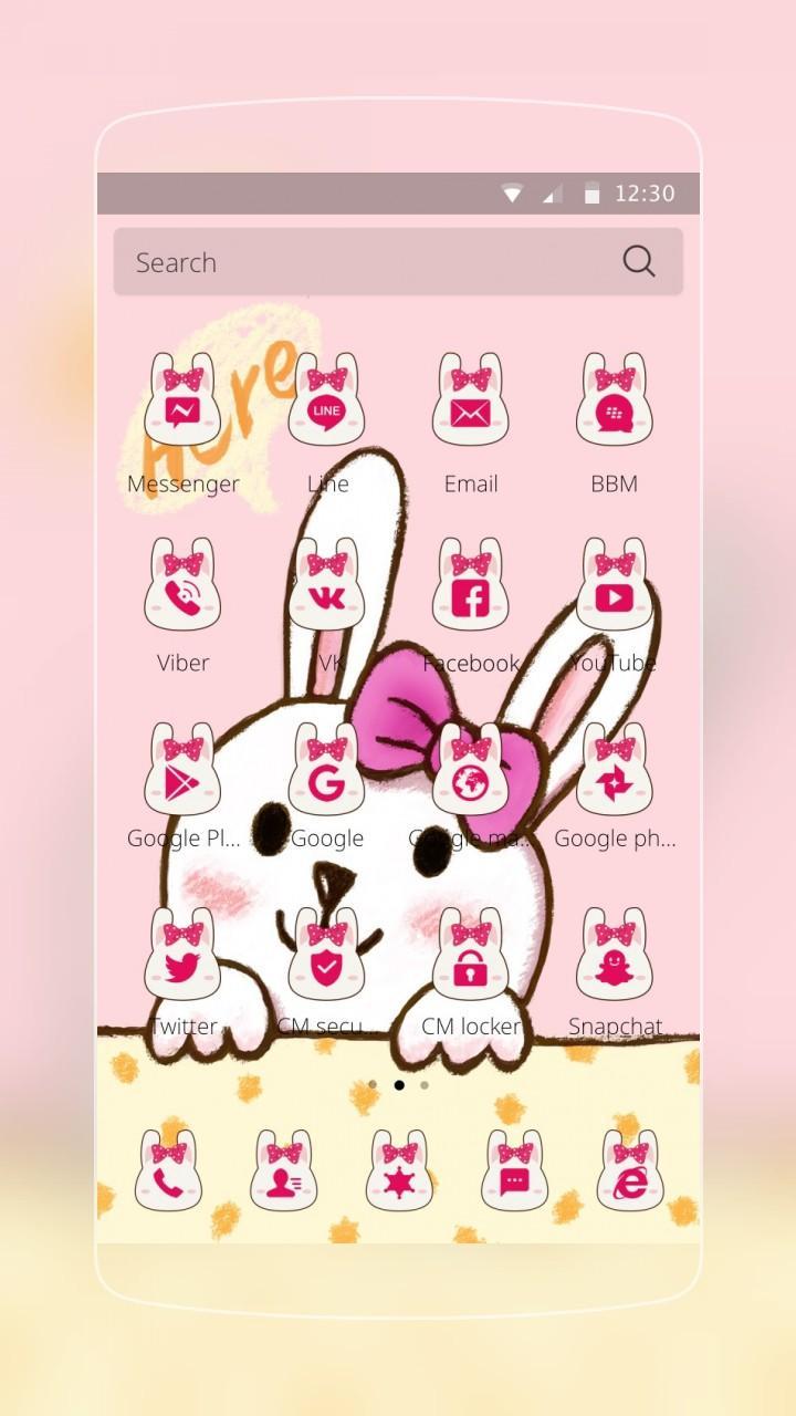 Pink Rabbit Bow