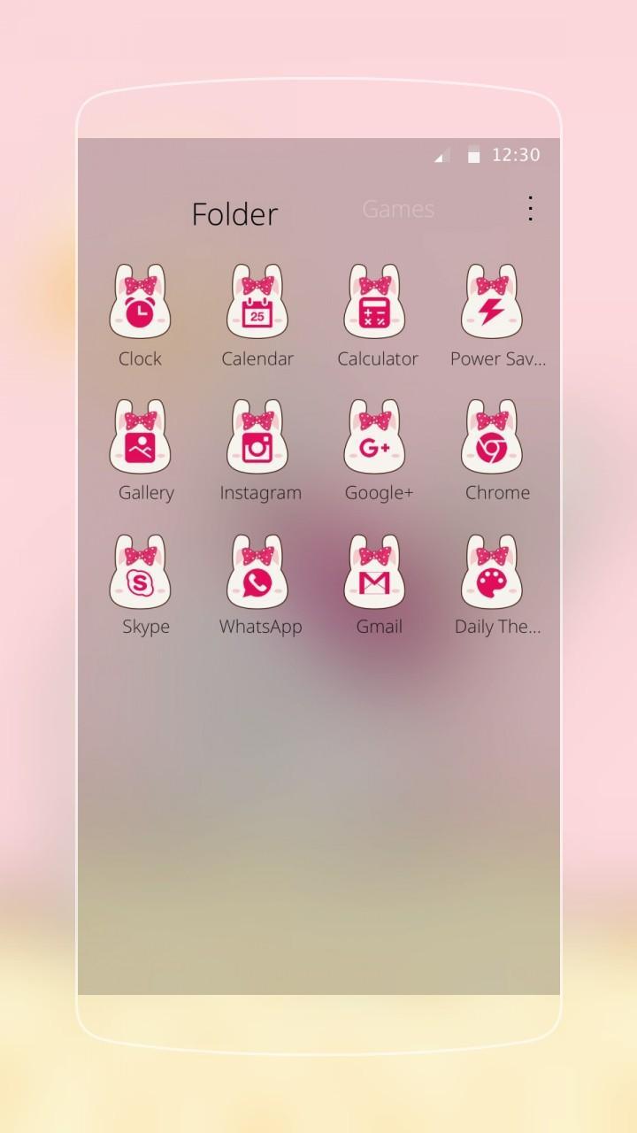 Pink Rabbit Bow