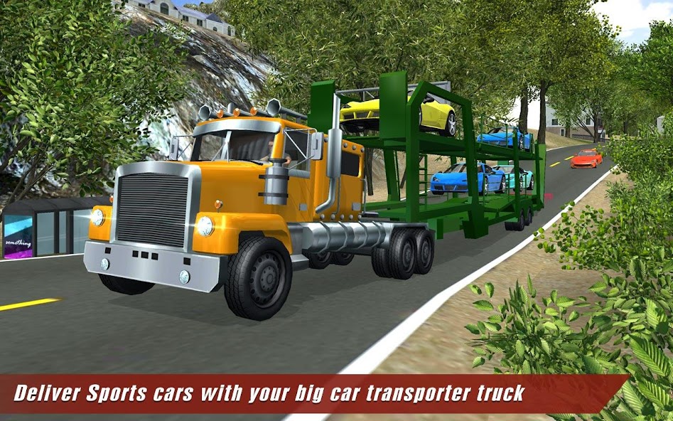 Sports Car Transport Truck