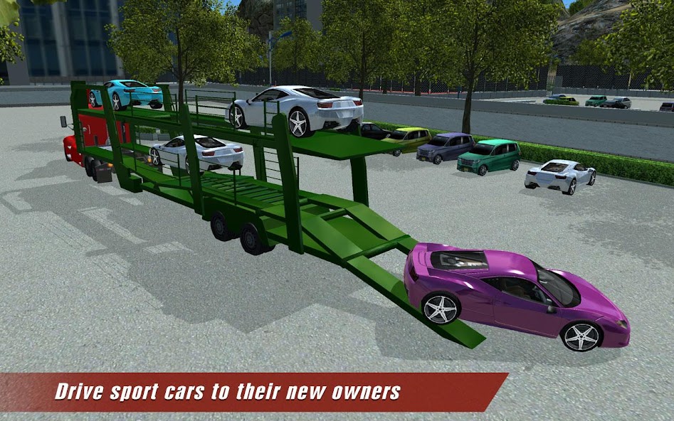 Sports Car Transport Truck