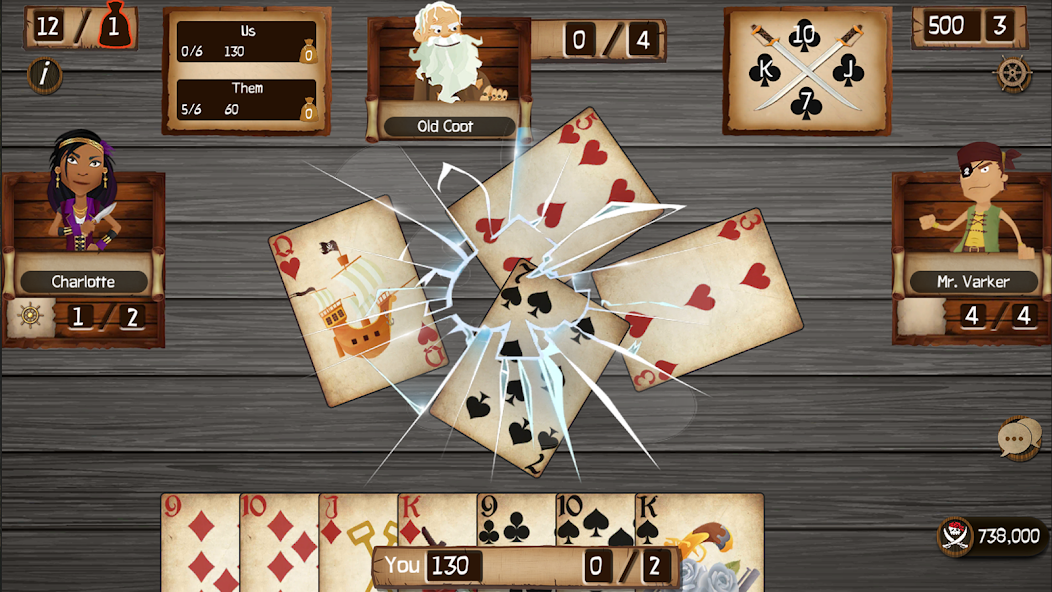Spades Cutthroat Pirates