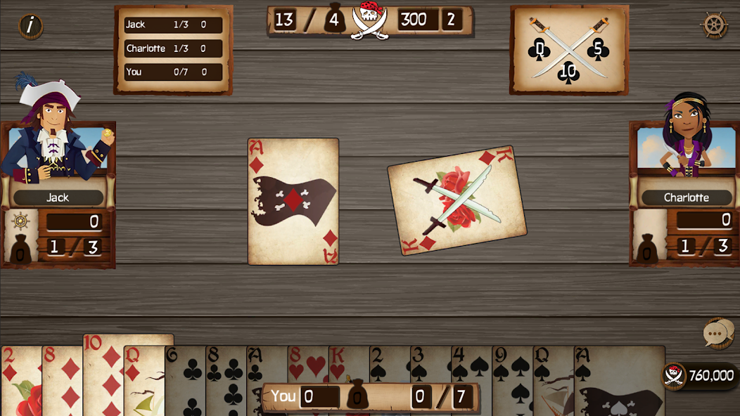 Spades Cutthroat Pirates