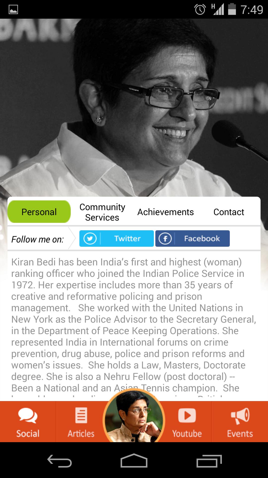 Dr. Kiran Bedi