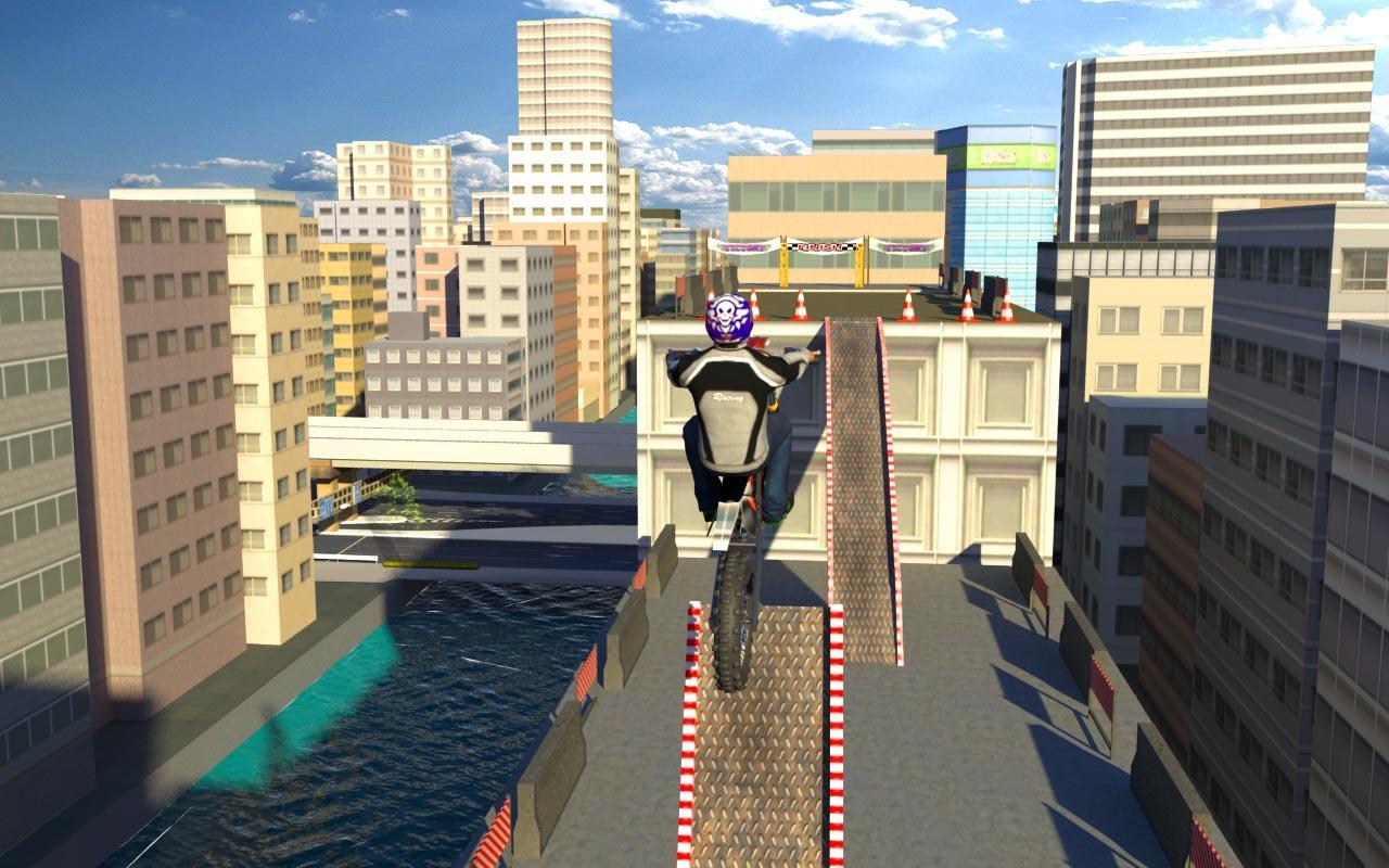 Bike Racing On Roof