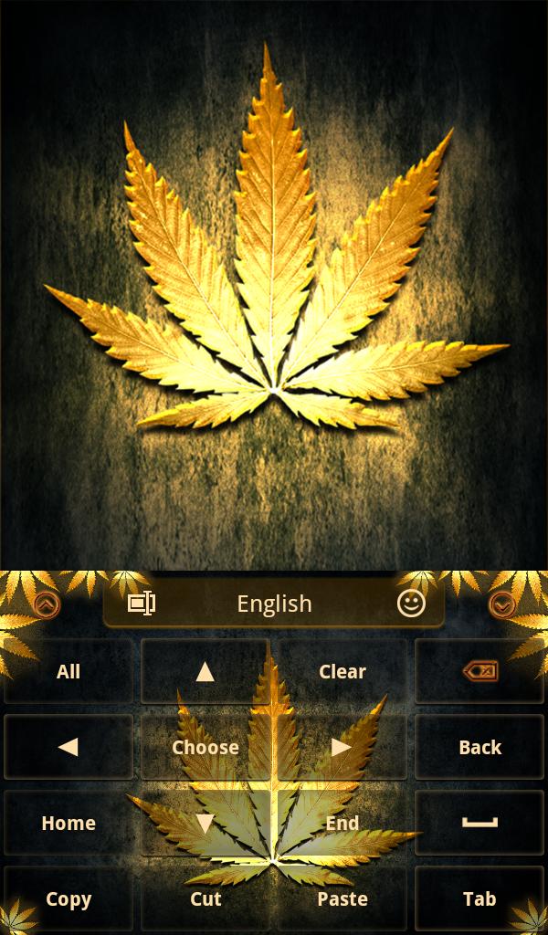 Gold Rasta Keyboard