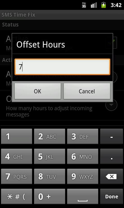 SMS Time Fix