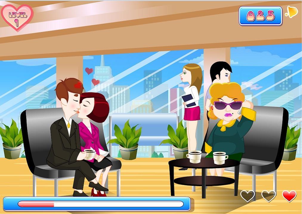 Kissing Office Game