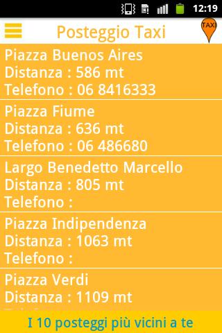 Posteggio Taxi