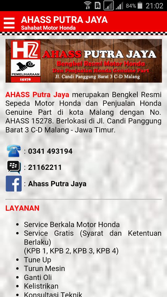 AHASS PUTRA JAYA