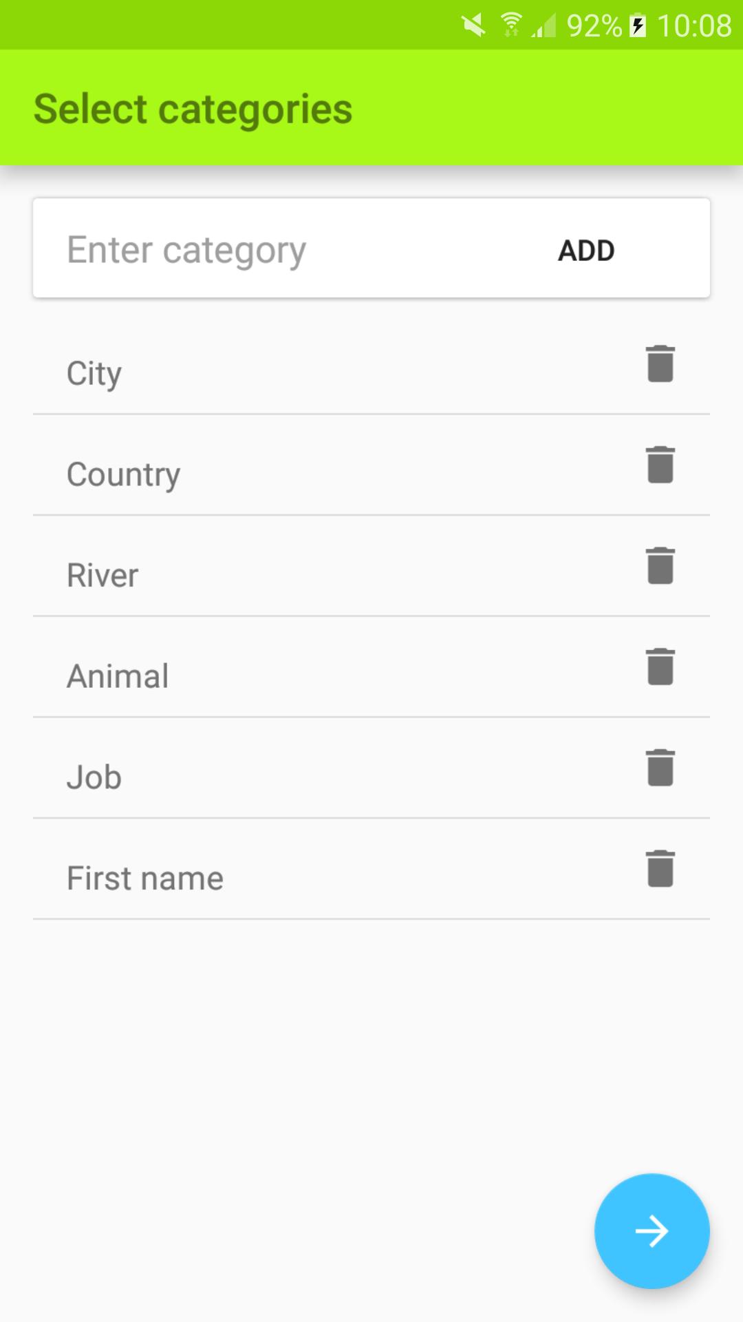Categories