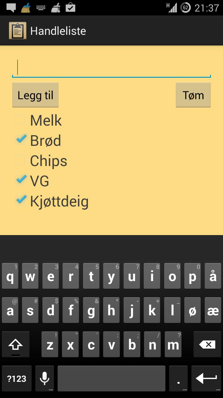 Handleliste