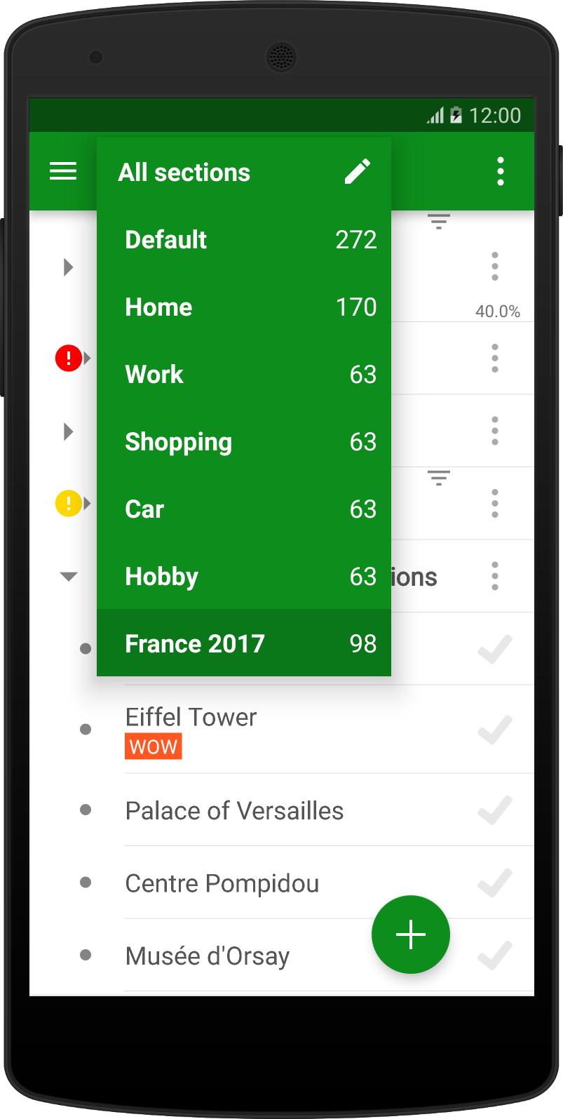 Organizer - diary, to-do, GTD