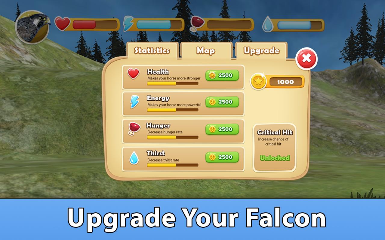 Falcon Bird Survival Simulator