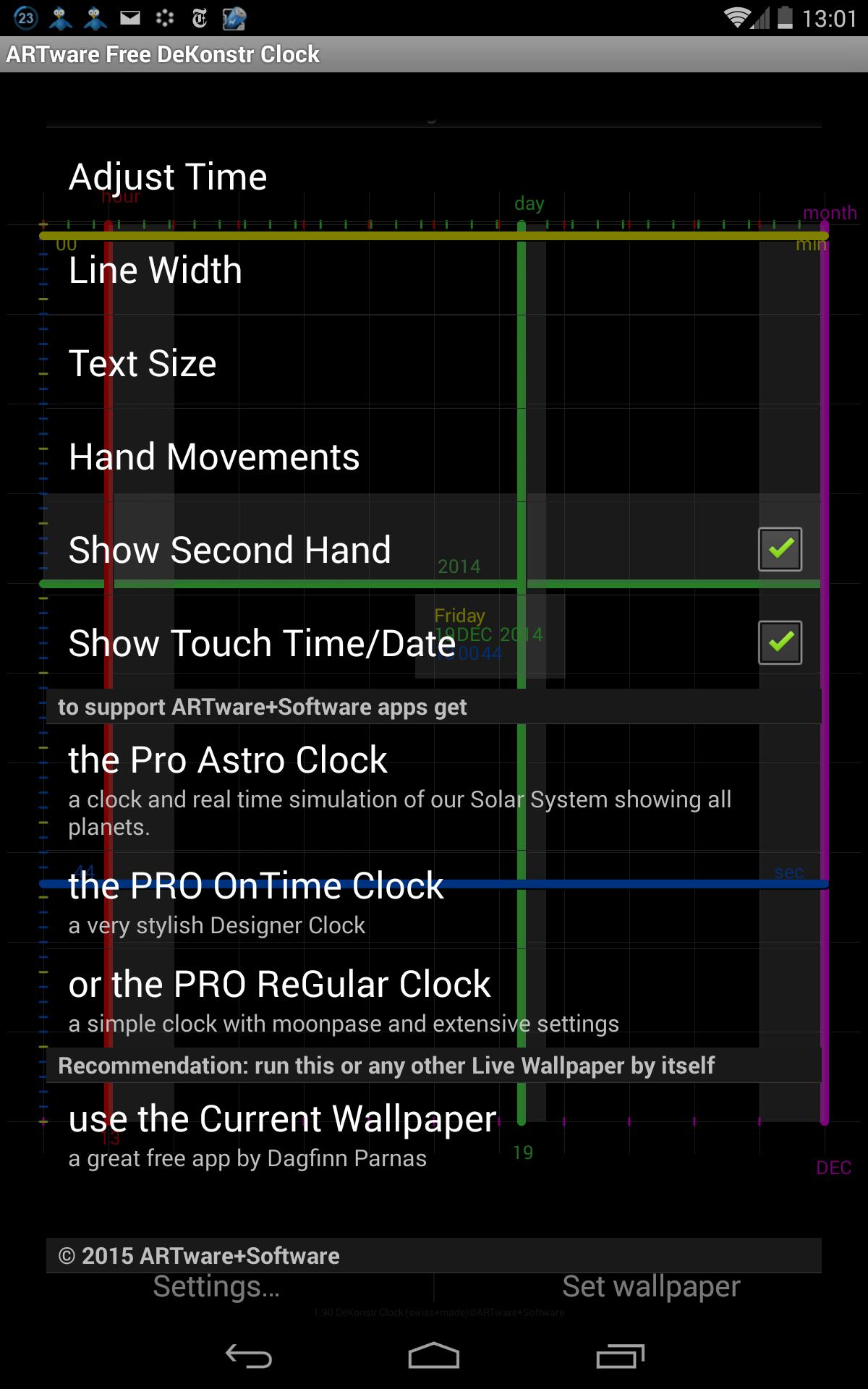 DeKonstr Clock Live Wallpaper