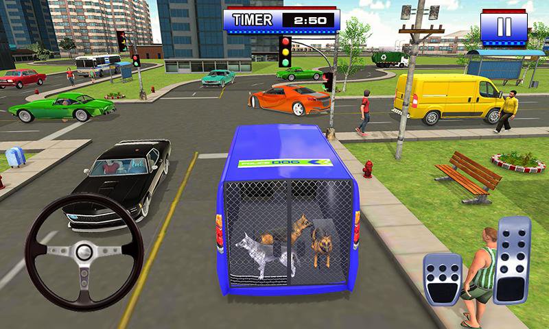 Police Dog Transport Truck 3D