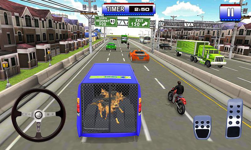 Police Dog Transport Truck 3D