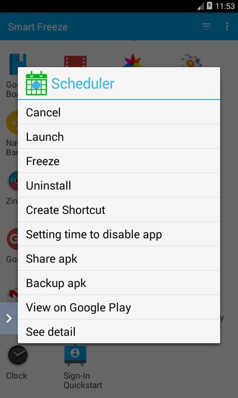 Freeze App (root)