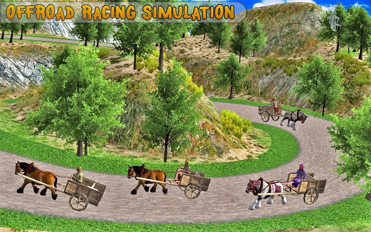 Real Horse Racing Cart Riding