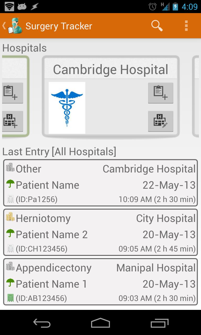 Surgery Tracker