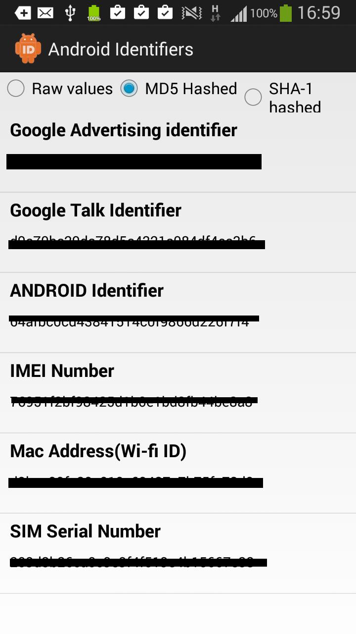 Device Identfiers
