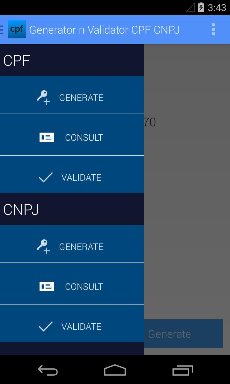 Generator n Validator CPF CNPJ