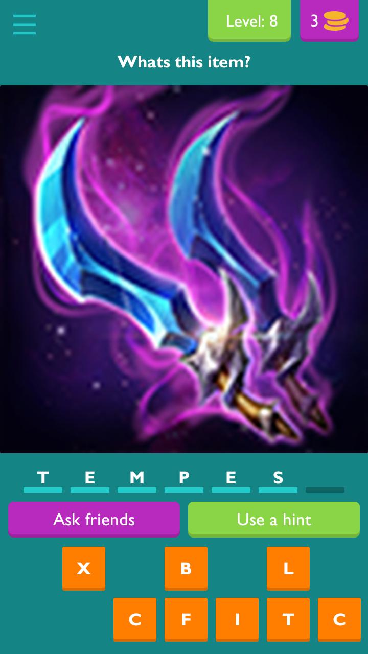 AOV Item Quiz