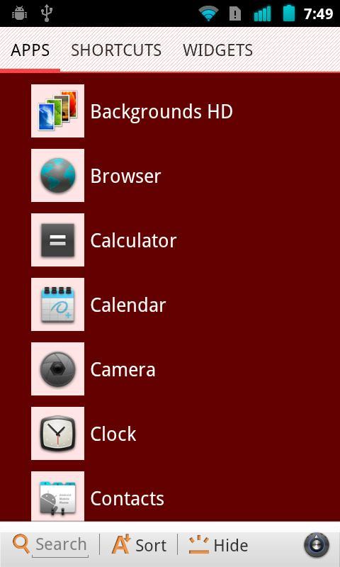 Red theme for SquareHome