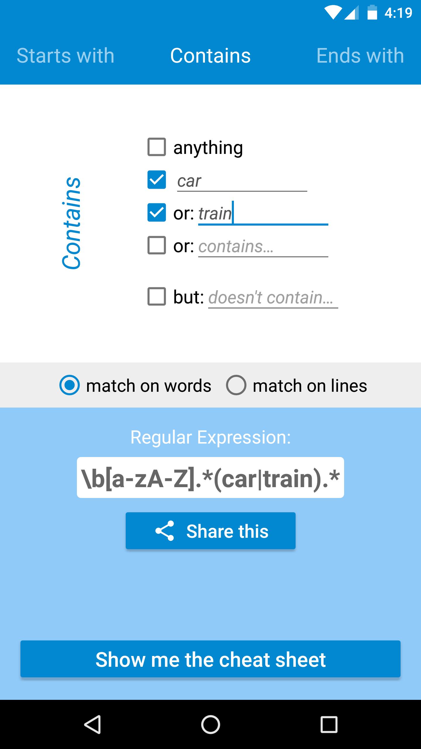 RegEx Generator