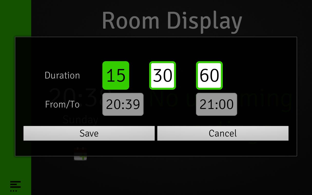 Room Display 3: Book a Meeting