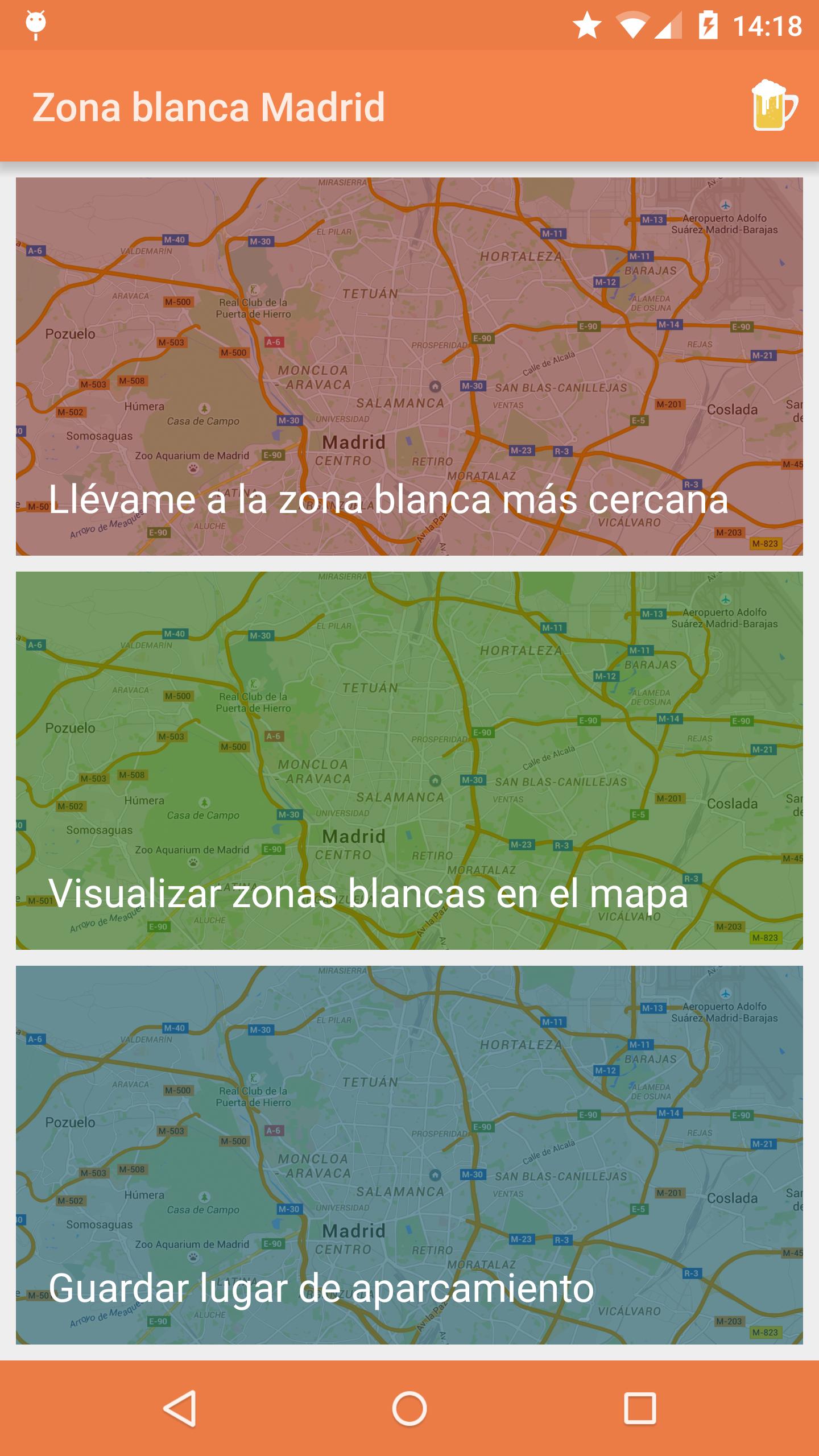 Zona blanca Madrid