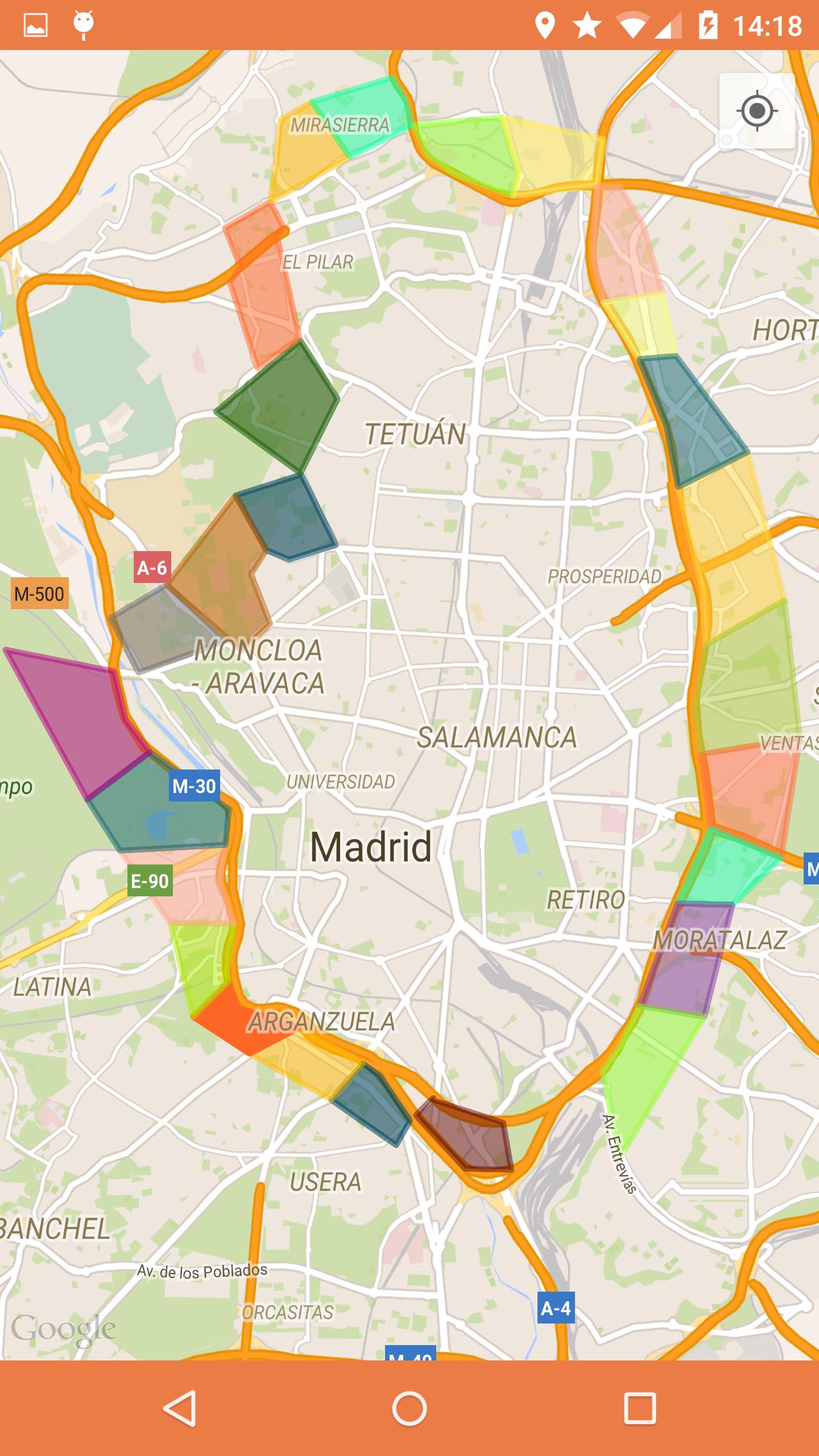 Zona blanca Madrid