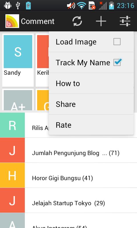 Blogger Comment