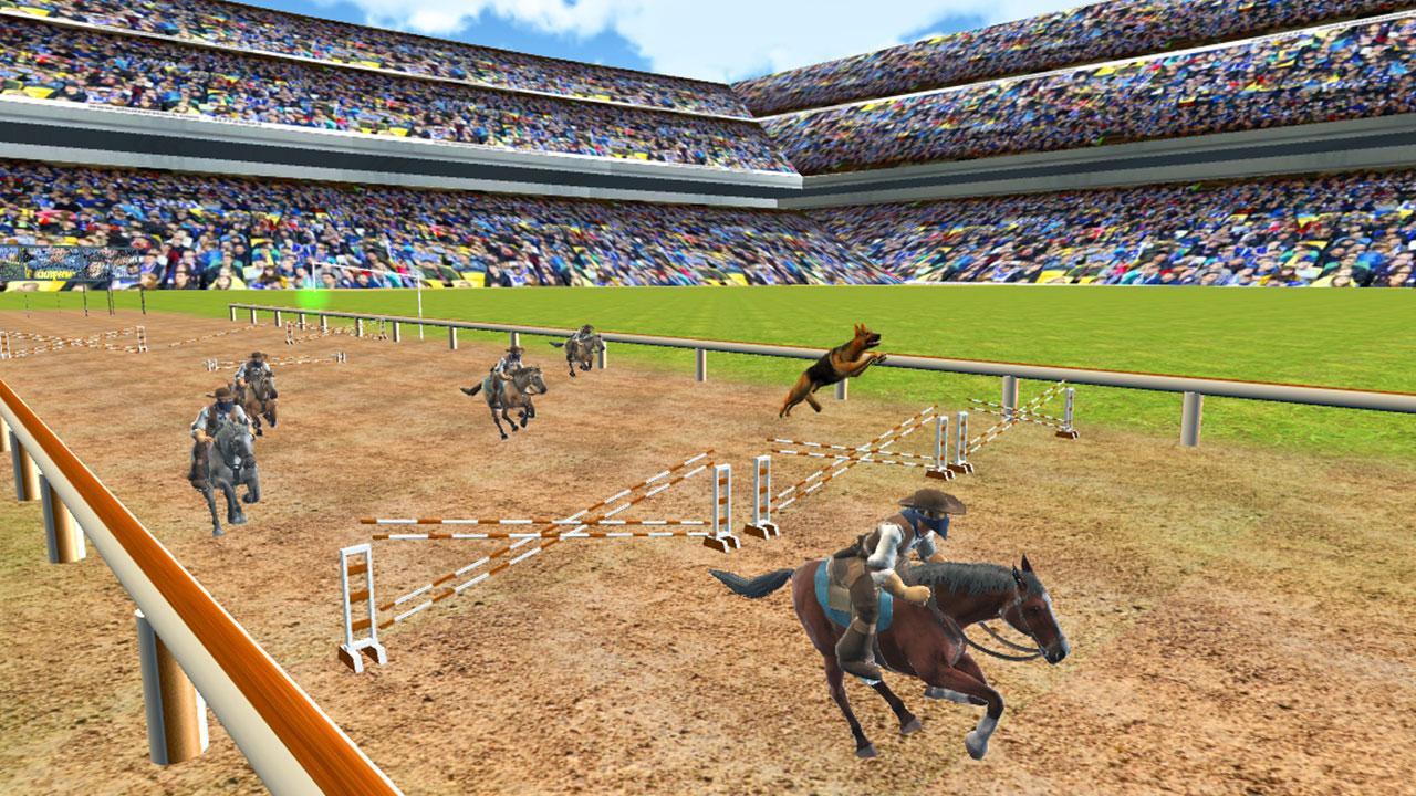 Crazy Dog Racer and Horse Run
