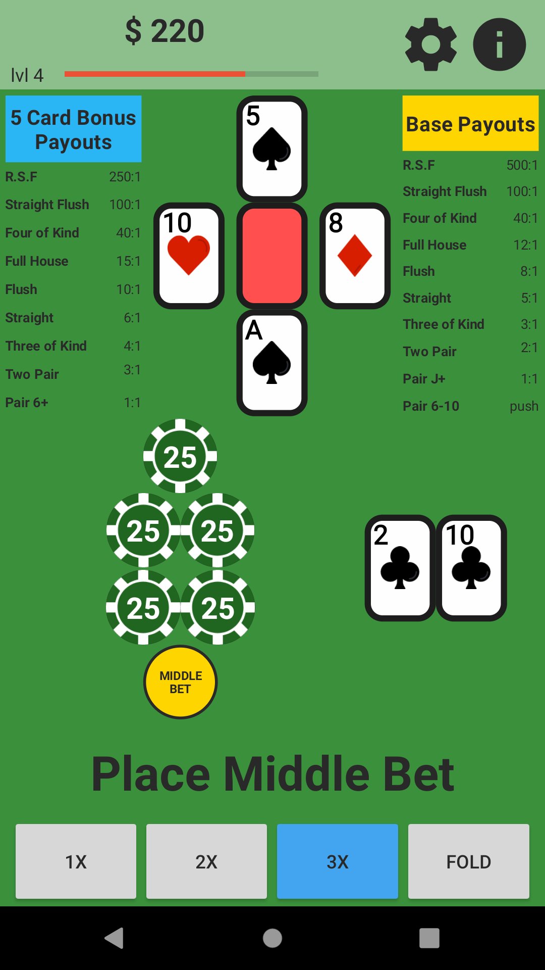 Criss Cross: Poker