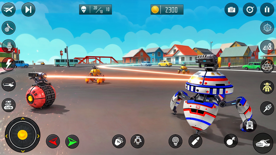 US Police Robot Shooting Games