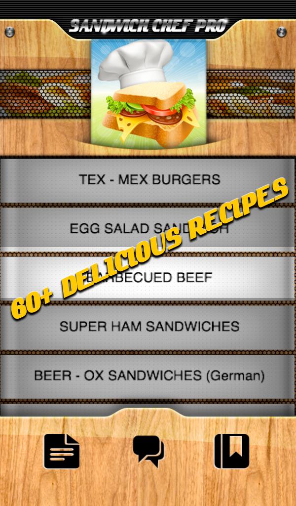 FREE Sandwich Recipes Chef Pro